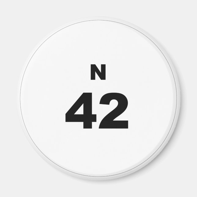 Imã Bingo Ball N (Frente)