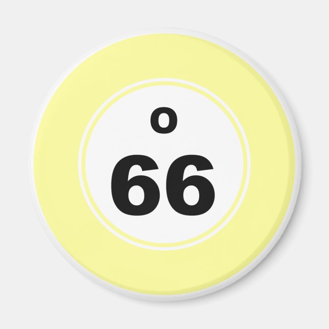 Imã Bingo Ball O (Frente)