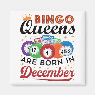 Imã Bingo Birthday Bingo Queens são Nasceres em dezem