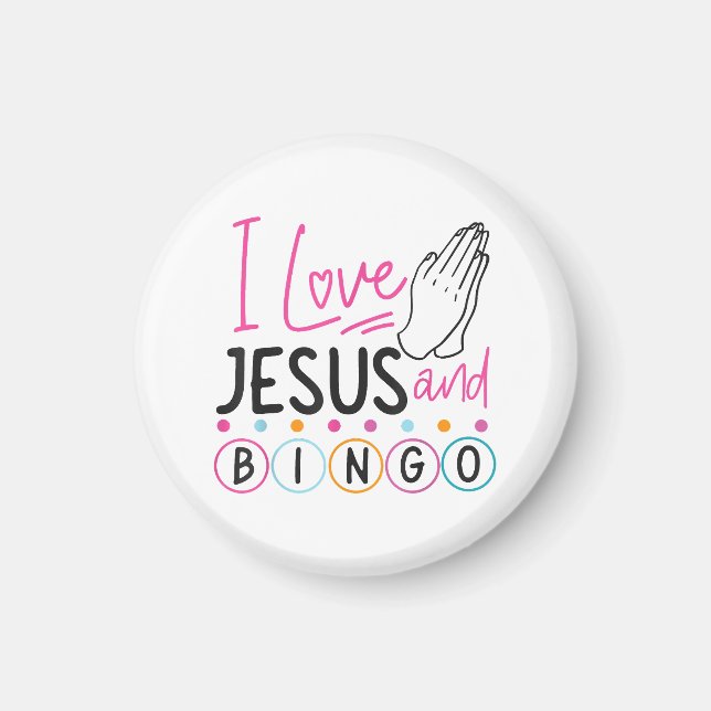 Imã Bingo Player Jesus Faith Christian Adoro Jesus An (Frente)