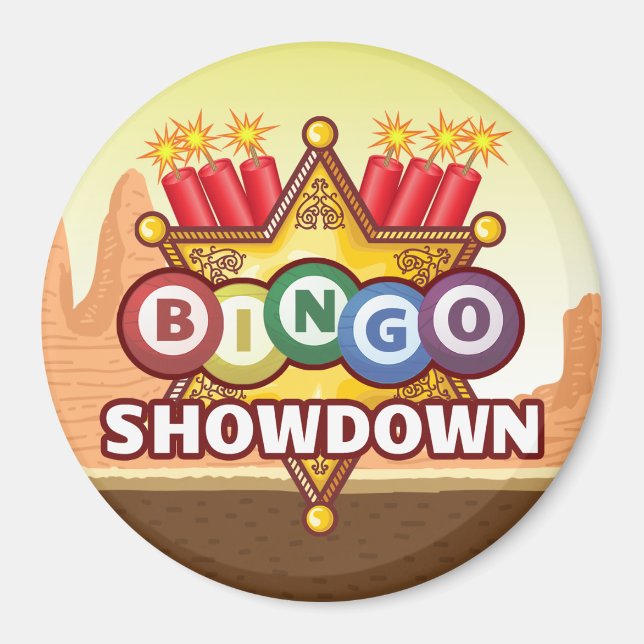Imã Bingo Showdown Magnet (Frente)