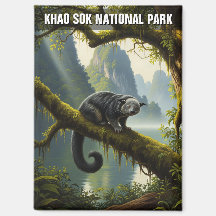 Binturong no Parque Nacional de Khao Sok, Tailândi