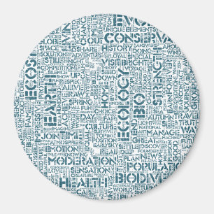 Imã Bio Nuage de Mots Texte Motif Biodiversité