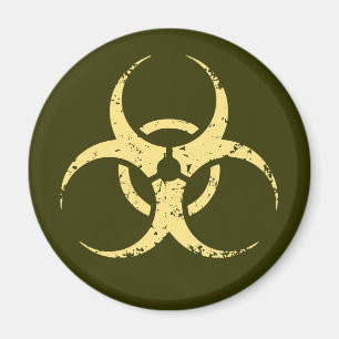Imã Biohazard - dist - amarelo