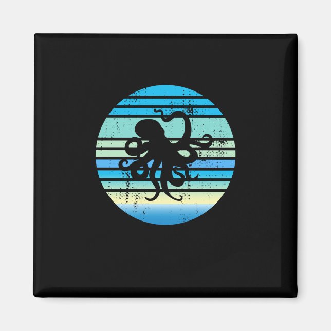 Imã Biólogo Marinho Octopus (Frente)
