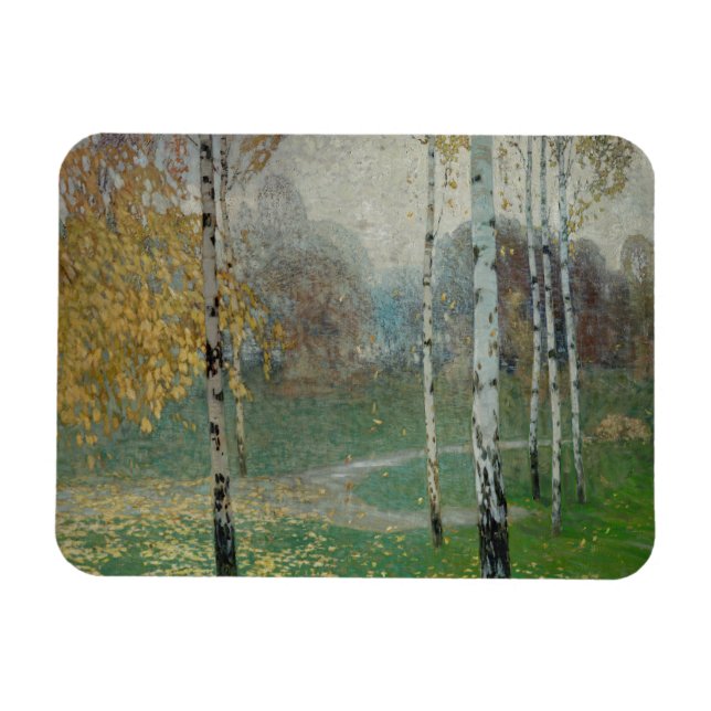 Ímã Birch Trees, 1904 (óleo na canvas) (Horizontal)