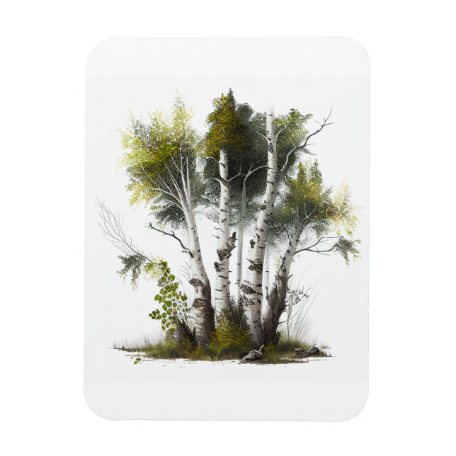 Ímã Birch Trees, The Birches Northern Ireland (Vertical)