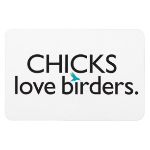 Ímã Birders do amor dos pintinhos