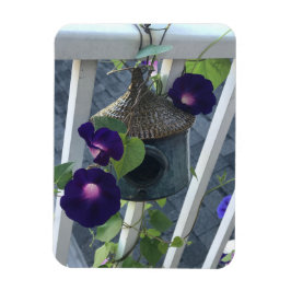 Ímã Birdhouse With Morning Glories Magnet