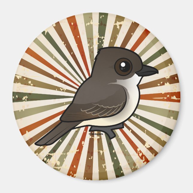 Imã Birdorable Eastern Phoebe (Frente)