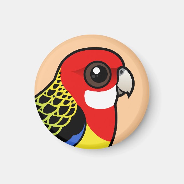 Imã Birdorable Eastern Rosella (Frente)