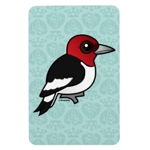 Ímã Birdorable Vermelho-dirigiu o pica-pau