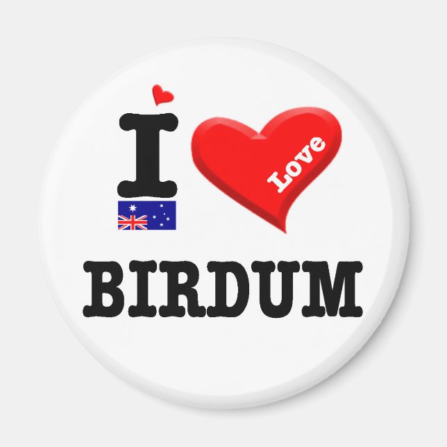 Imã BIRDUM - Eu Amo (Frente)
