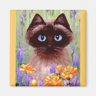 Imã Birmanês Siamese Creationarts cor-de-rosa de