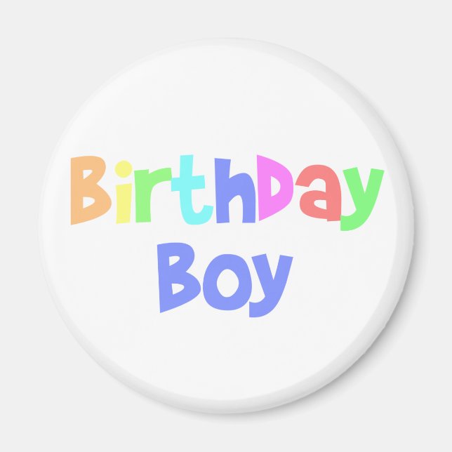 Imã Birthday Boy (Frente)