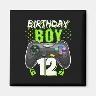 Imã Birthday Boy 12 Video Game Controller Gamer 12 B
