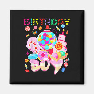 Imã Birthday Boy Candy Land Candy Candy Crew Docinho