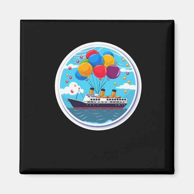 Imã Birthday Cruise Funny Group D  (Frente)