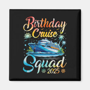 Imã Birthday Cruise Squad 2025 Cruise Festa de anivers