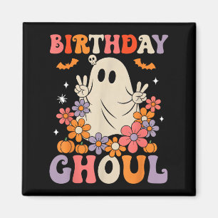 Imã Birthday Ghoul Floral Ghost Halloween Meninas