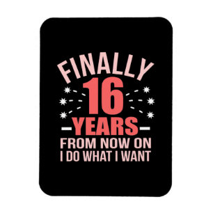 Ímã Birthday Gift Finally 16 Years Old