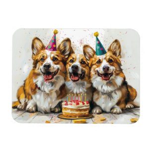 Ímã Birthday Pembroke Welsh Corgi Cães