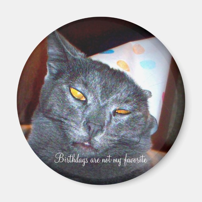 Imã Birthday Pooper (Frente)