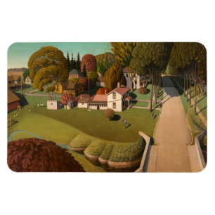 Ímã Birthplace of Herbert Hoover por Grant Wood