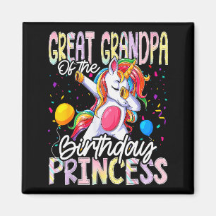 Imã Bisavô Da Princesa De Aniversário Dabbing Uni