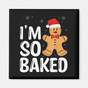 Imã Biscoito de Natal Estou Tão Assado Funny Xmas