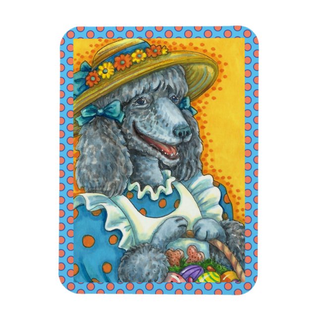 ÍMÃ BISCOITOS DE CACHORRO E CESTA LESTE DE OVOS, POÓDU (Vertical)