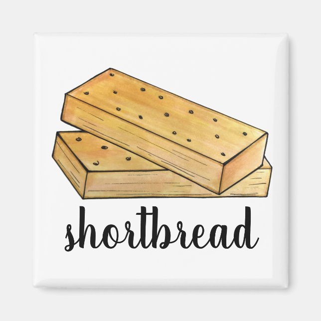 Imã Biscoitos de Chá de Shortbread Escoceses Padaria B (Frente)