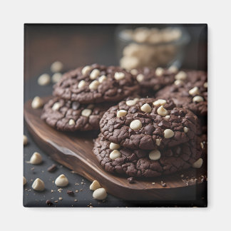 Imã Biscoitos de Chocolate Preto Com Lascas de Chocola