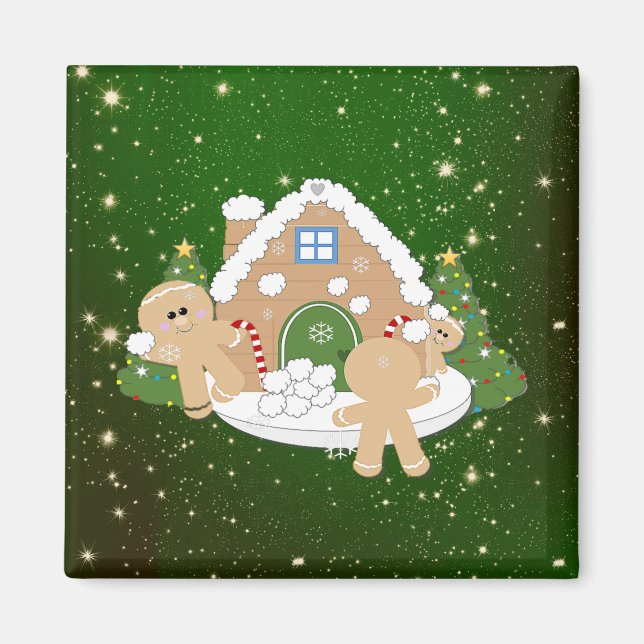 Imã Biscoitos de Natal com pão de especiarias (Frente)