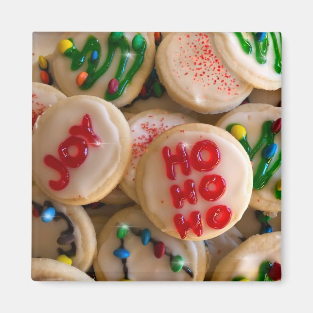 Imã Biscoitos de Natal de Férias (Frente)