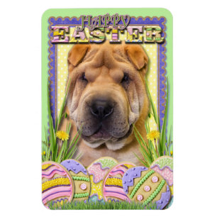 Ímã Biscoitos do ovo da páscoa - Shar Pei