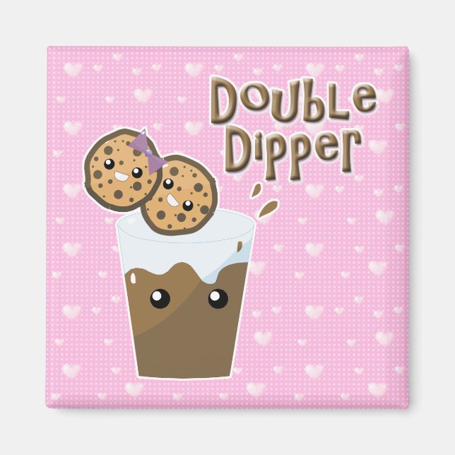 Imã Biscoitos Double Dipper e Leite (Frente)