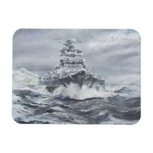 Ímã Bismarck fora da costa 1900hrs 23rdMay de