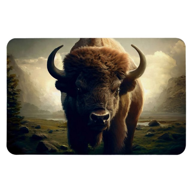 Ímã Bison Painting (Horizontal)