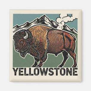 Imã Bisontes do Parque Nacional de Yellowstone