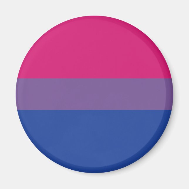 Imã Bissexual | Design de Sinalizador de Orgulho | Str (Frente)