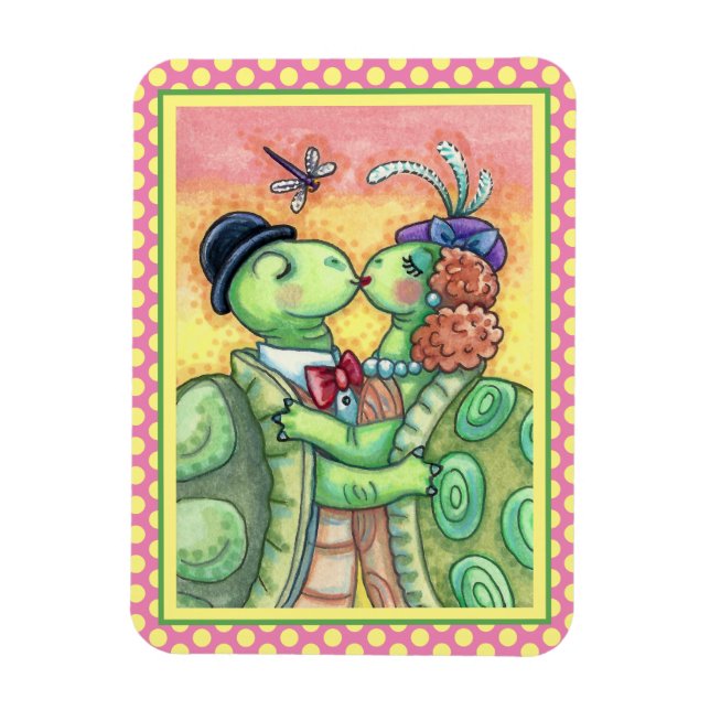 ÍMÃ BISSING TURTLE SWEETHEARTHEARS, NAMORADOS DE TARPÃ (Vertical)