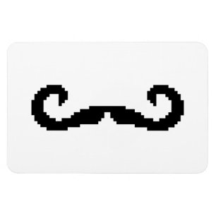 Ímã Bit Pixel Handle Mustache De Bit