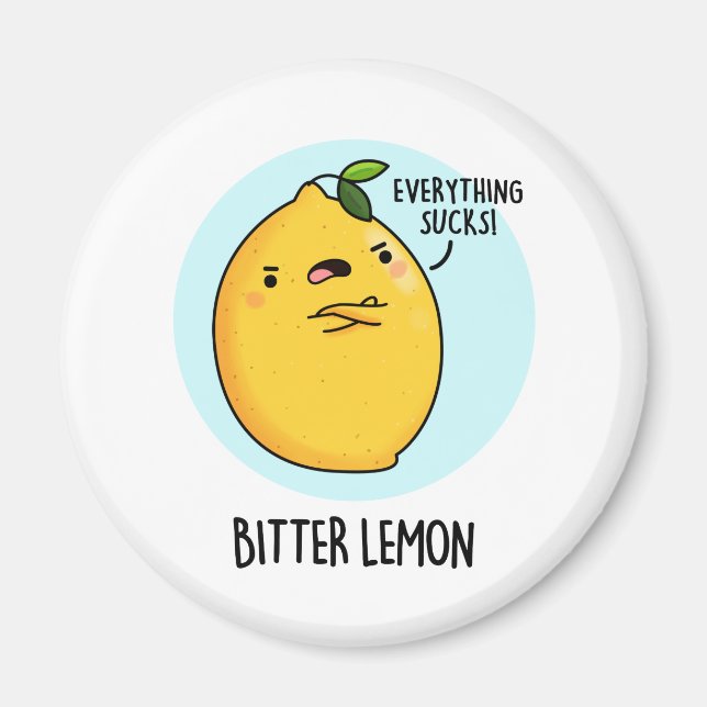 Imã Bitter Lemon Engraçado Fruta (Frente)