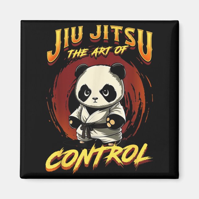 Imã BJJ A Arte Do Controle - Grappling Jiu Jitsu Panda (Frente)