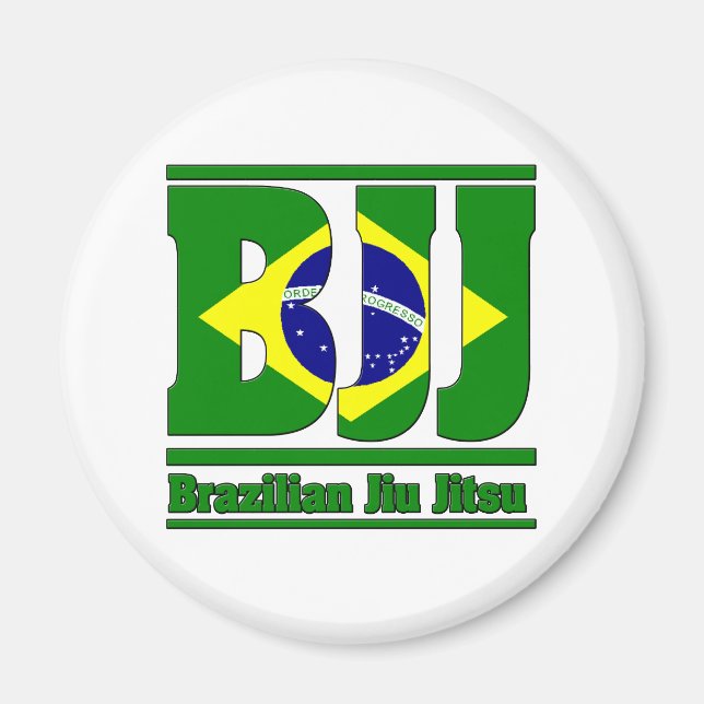 Imã BJJ brasileiro Jiu Jitsu Flag MMA (Frente)
