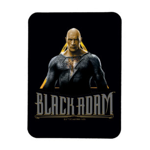 Ímã Black Adam Character and Name Graphic