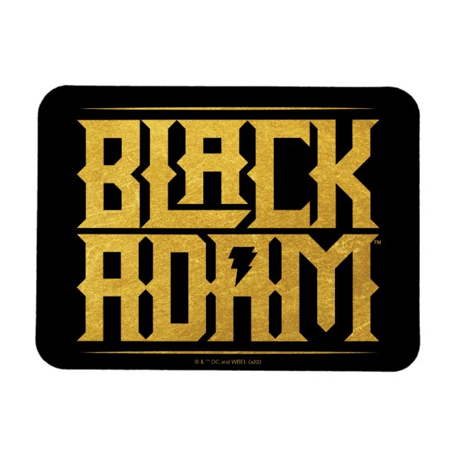Ímã Black Adam Stacked Name Graphic (Horizontal)