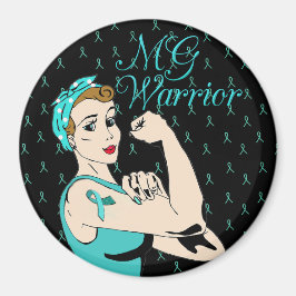 Imã Black and Teal MG Warrior Magnet