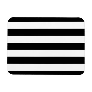 Ímã Black And White Stripes Stylish